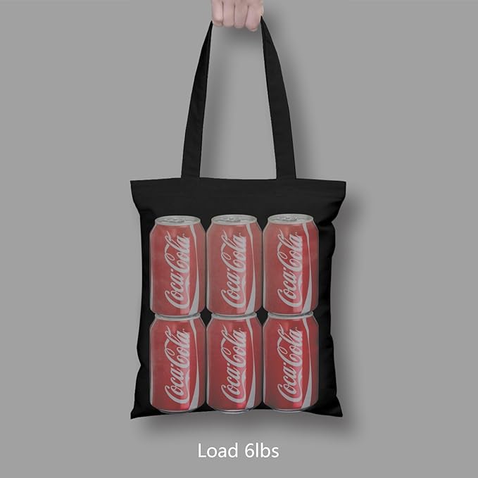 TOPDesign 20-Pack Economical 11.8"x13" Black Cotton Tote Bag, 5oz Lightweight - Image 6