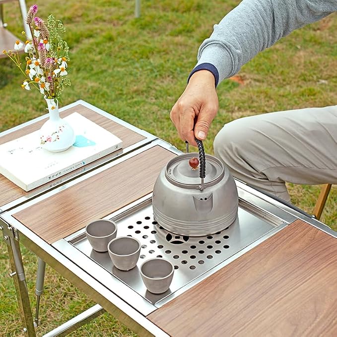 Wild Journey IGT 304 Stainless Steel Folding Table Portable Outdoor Vacation - Image 5
