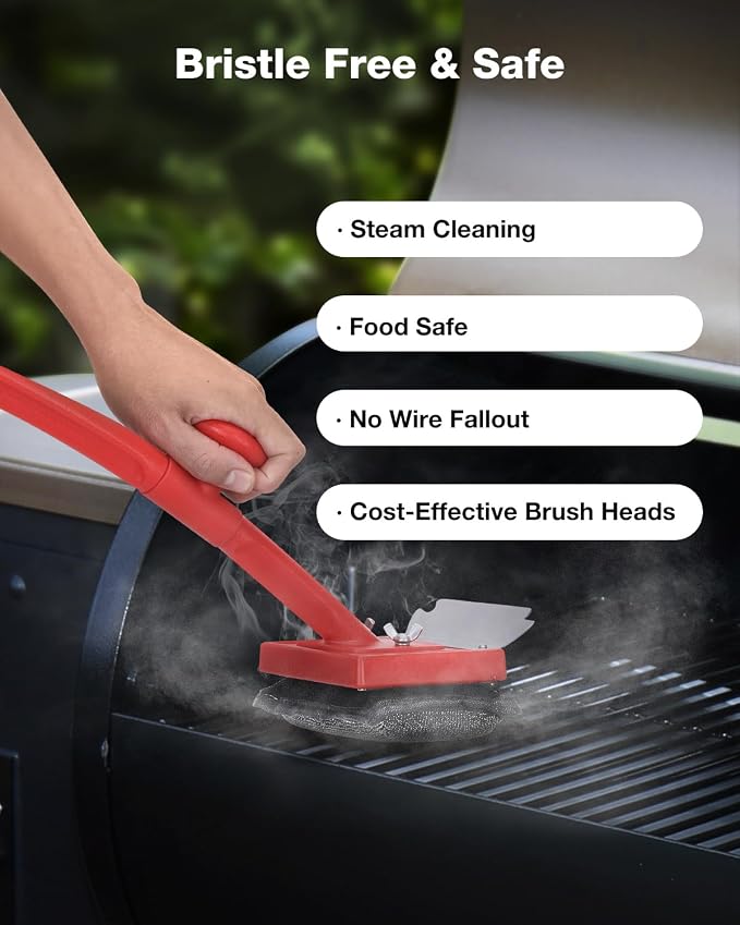 Grill Brush Bristle Free, Safe Non Metal Wire - Image 3
