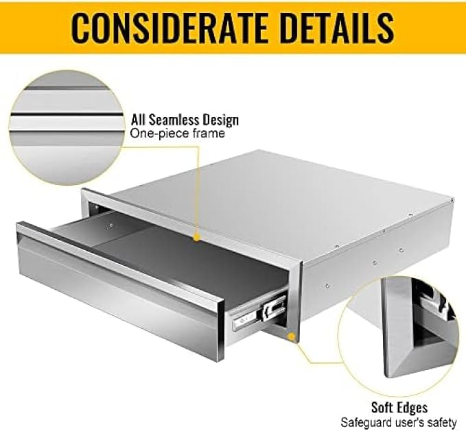 Flush Mount Stainless Steel Double Drawers - Image 4