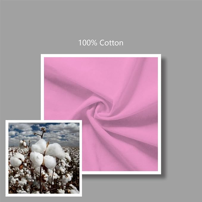 TOPDesign 6-Pack Economical 16"x15" Baby Pink Cotton Tote Bag, Lightweight - Image 7