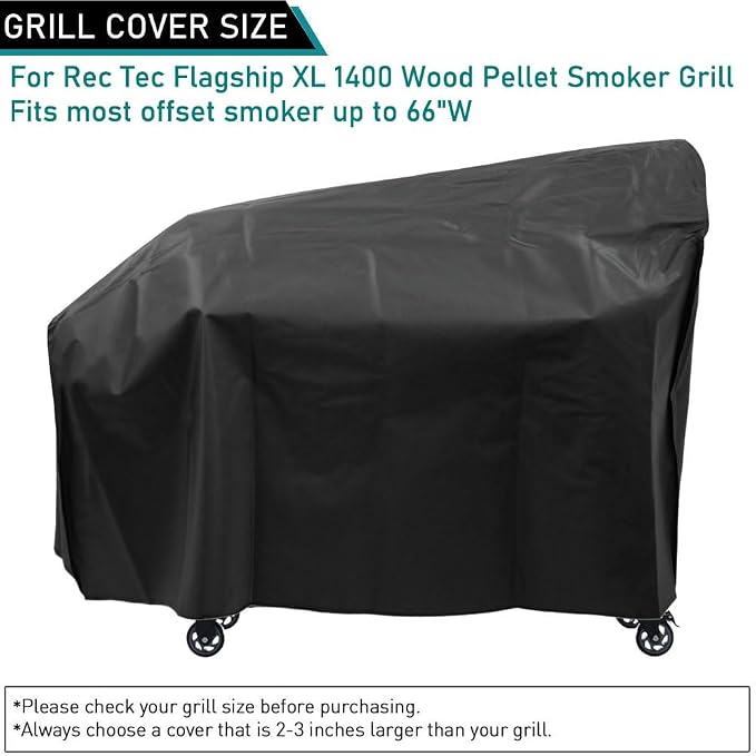 ZJYWSCH Grill Cover for Offset Smoker for Rec Tec Flagship XL 1400 Pellet - Image 2