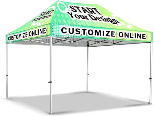 10x15FT Custom Pop Up Canopy Tent by LOJUFAN