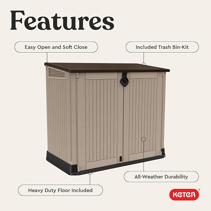 Keter Store-It-Out MIDI Outdoor Resin Horizontal Storage Shed - Image 4