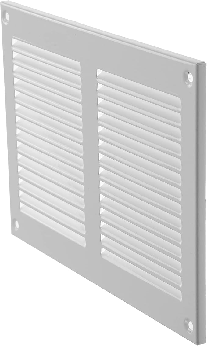 Repa Market 8x6 Inch Air Vent Cover/White Galvanized Steel Louvered Grill Cover - Image 9