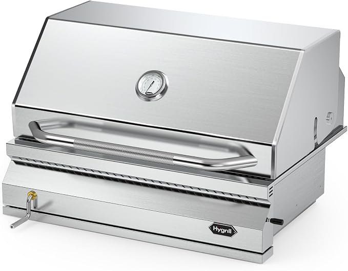 Hygrill Charcoal Grill Head for Outdoor Kitchen, 32-inch Stainless Steel by Stanbroil
