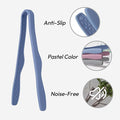 Tongs in Blue Silicone, 7-Inch Mini with Anti-Slip Grip
