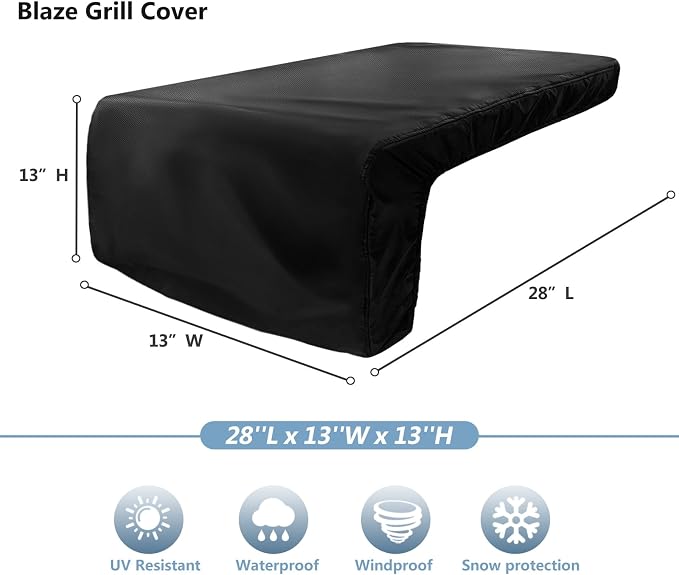 Cover for Lynx Double Side Burner Built-in, Heavy Duty 600D Waterproof Outdoor - Image 2