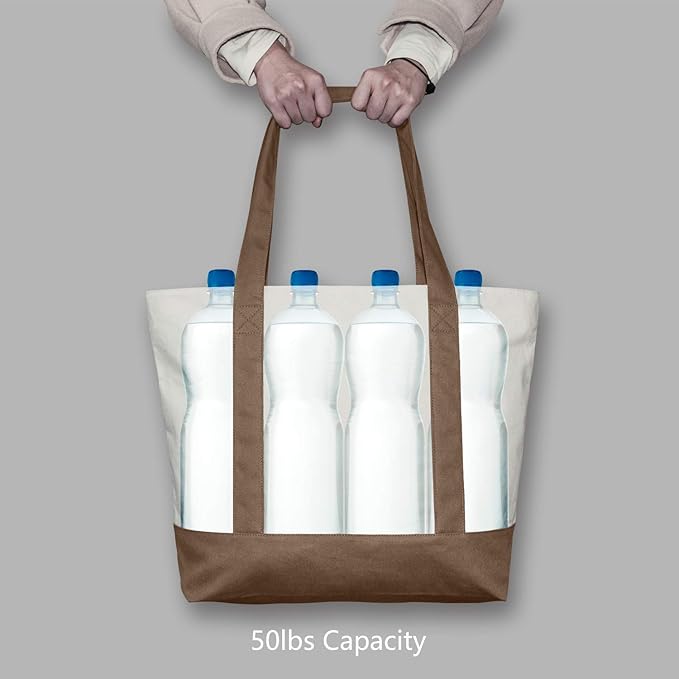 TOPDesign 3-Pack Canvas Tote Bags - Image 6