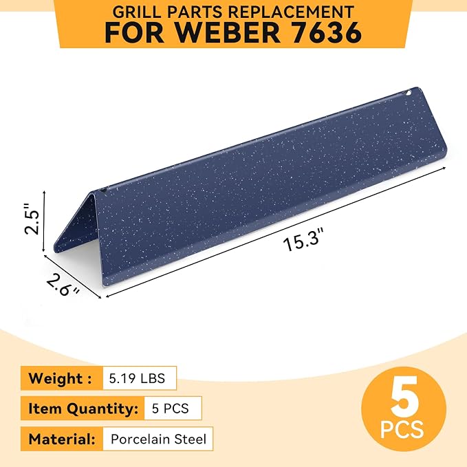 15.3 inch Flavorizer Bars for Weber Spirit Grill Parts Spirit I & Spirit II - Image 4
