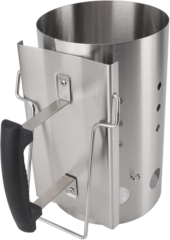 Efficient Charcoal Starter, Stainless Steel Portable Chimney Starter by Unknown