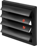 Plastic 6" Black Dryer Vent Cover by Unknown