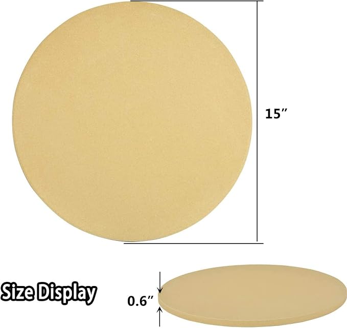 Onlyfire Heavy Duty Ceramic Pizza Grilling Stone, BBQ and Grill, Thermal Shock - Image 2
