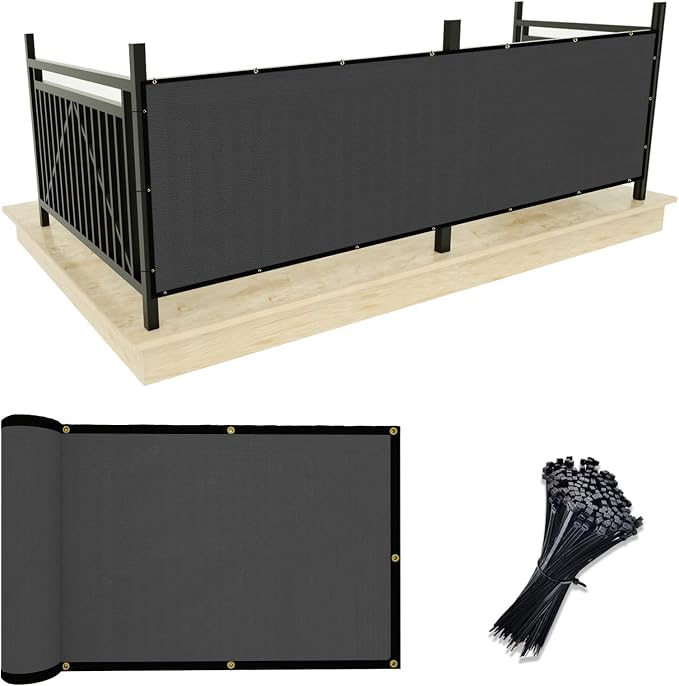 UPGRADE Privacy Screen 3' x 16' Fence Commercial Shade Cover by UPGRADE