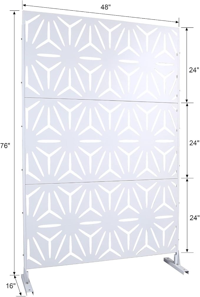 Outdoor Privacy Screen, Steel Privacy Divider - Image 5