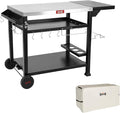 Outdoor Grill Table Cart, Pizza Oven Stand by Idealforcook