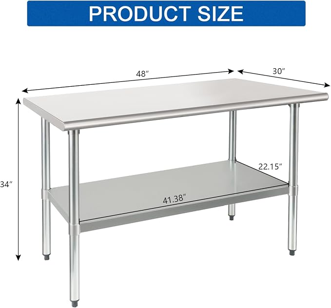 HARDURA Stainless Steel Table 30X48 Inches - Image 2