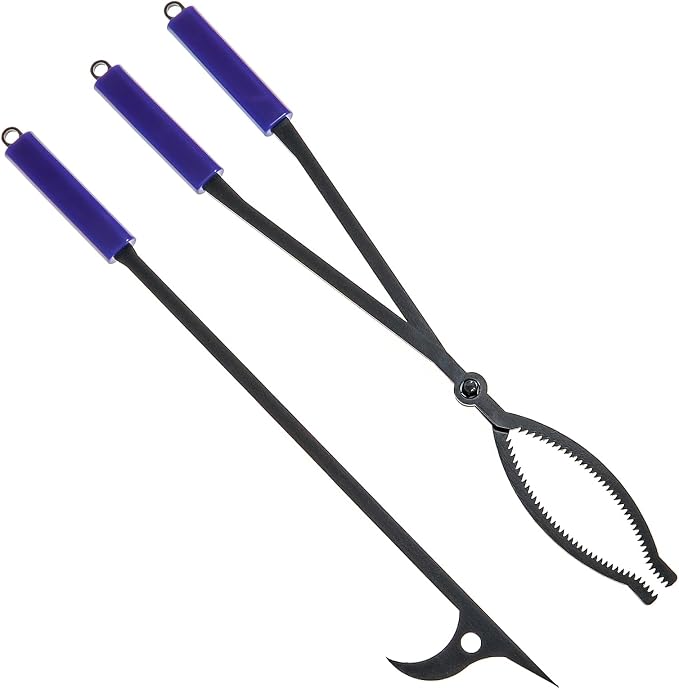 28" Firewood Tongs Log Grabber for Thick Logs Outdoor Indoor Camfire Firepit by CKLT
