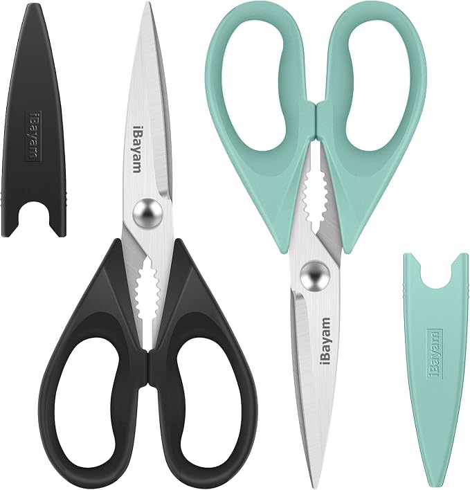 Kitchen Shears, iBayam Kitchen Scissors All Purpose Heavy Duty Meat Poultry by iBayamDirect