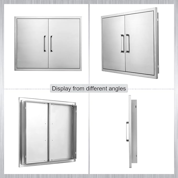 Outdoor Kitchen Door, Stainless Steel BBQ Double Doors, Available - Image 7