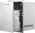 VEVOR Outdoor Kitchen Trash Drawer 16Wx22Hx16 D, Propane Tank Drawer, Stainless by VEVOR