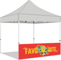 Custom Half Wall for 10' x 10' Canopy Pop-Up Tent for Tradeshows, Featuring by BillyPrint