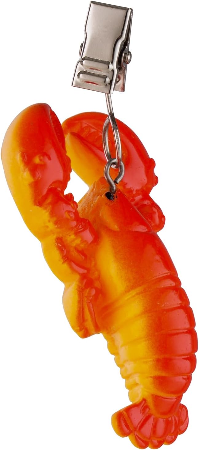TwoFish Home Set of 4 Lobster Resin Tablecloth Weights Clips Lobster Handicraft - Image 4
