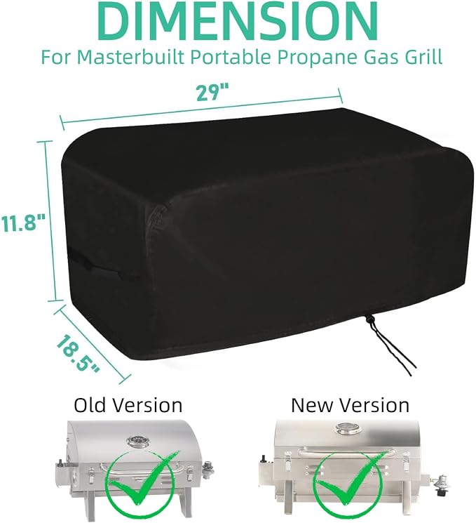 Mini Gas Grill Cover for Masterbuilt MB20030819 Portable Propane Grill - Image 6