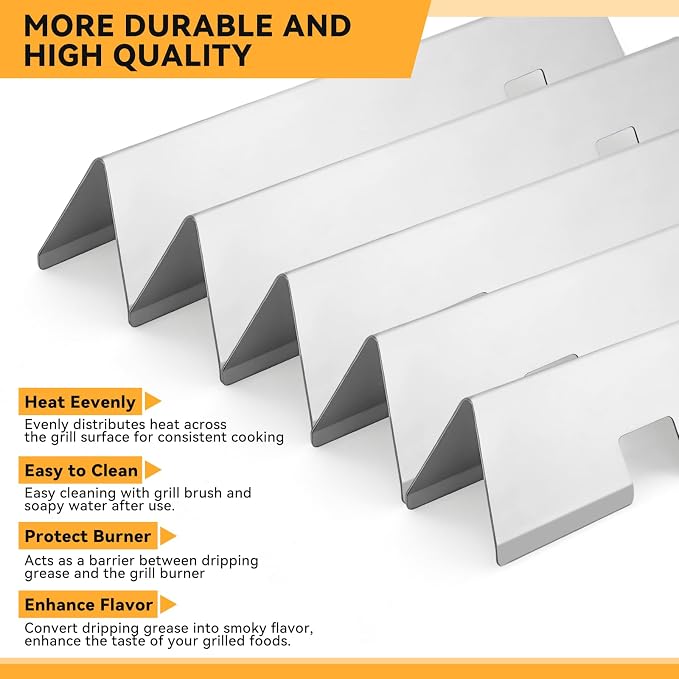 15.3 inch Flavorizer Bars for Weber Spirit I & II E310 E320 E330 S310 S320 S330 - Image 6