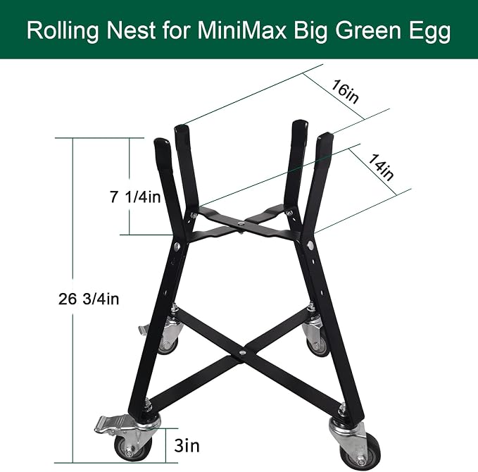 MinMax Big Green Egg Nest, Grill Stand - Image 2