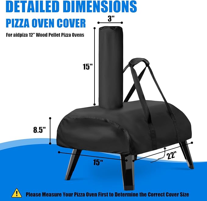 Pizza Oven Cover for Big Horn and for Aidpiza 12'' Wood Pellet Pizza Oven - Image 2