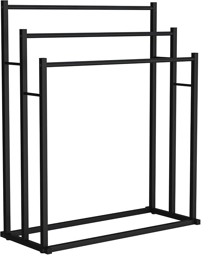 Honiter Towel Racks for Bathroom, 3 Tier Free Standing Towel Rack, Blanket - Image 9