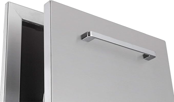 TIANAI 14" Single Pull-Out Trash Drawer Stainless Steel Outdoor Kitchen Trash - Image 8