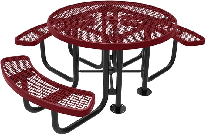 COATEDOUTDOORFURNITURE Heavy-Duty Portable ADA-Compliant Outdoor Picnic Table by CoatedOutdoorFurniture