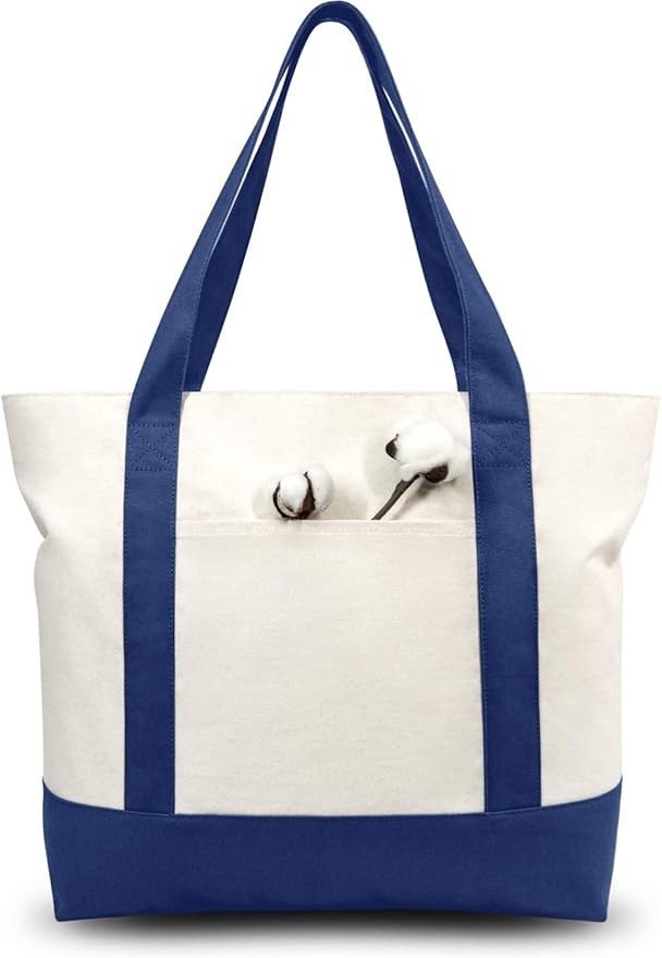 TOPDesign 3-Pack Canvas Tote Bags by TOPDesign