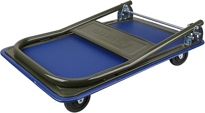 Olympia Tools Foldable Push Cart Dolly - 300 Lb. Capacity Heavy Duty Platform by OlympiaTools
