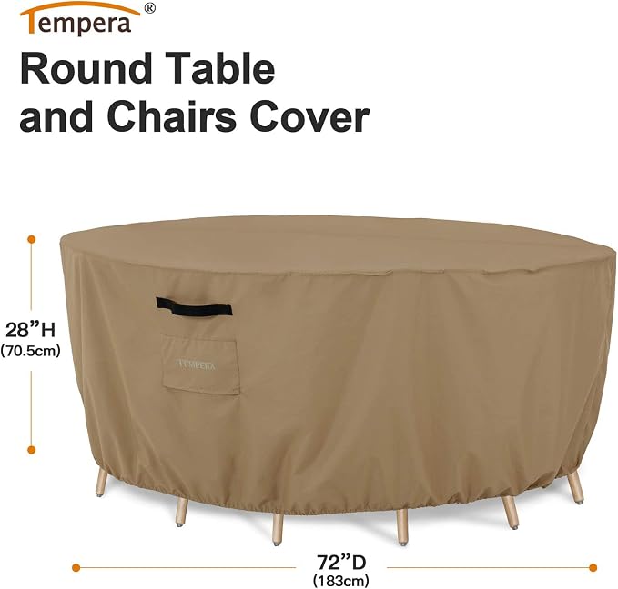 Tempera Round Patio Furniture Cover - Image 2