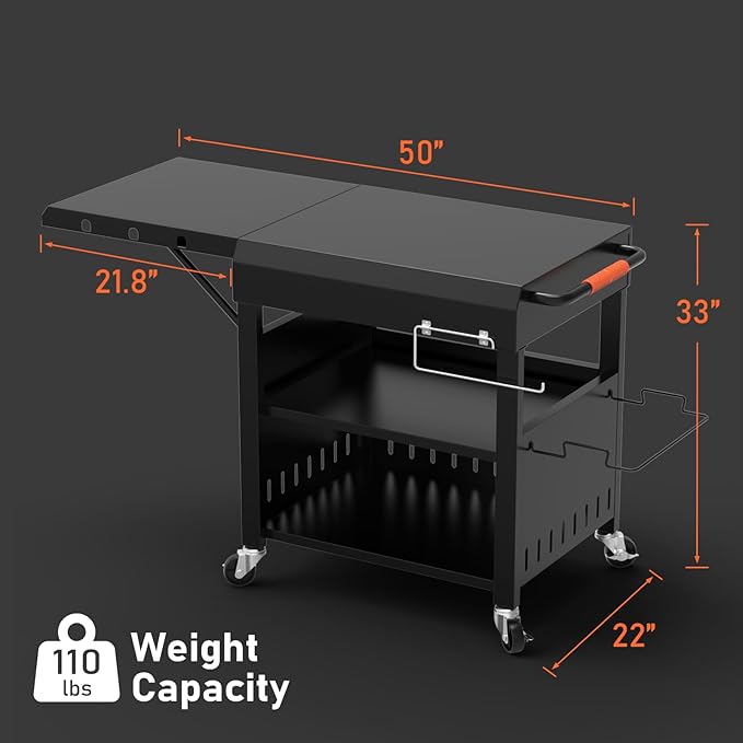 Outdoor Grill Table Cart for Blackstone 28"/36" Omnivore Griddle, Home BBQ - Image 2