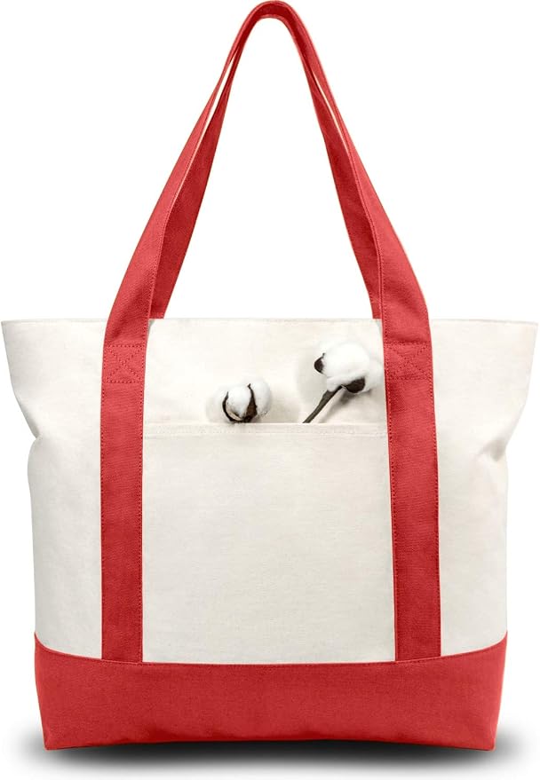 TOPDesign 6-Pack Canvas Tote Bags by TOPDesign