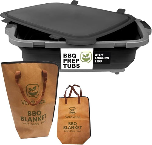 16L Black Collapsible BBQ Prep Tub by Unknown