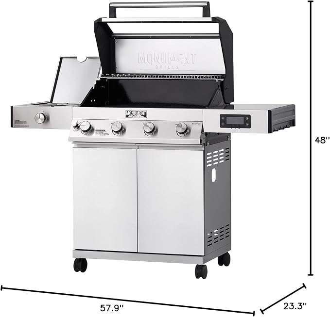 Monument Grills Denali 405 4-Burner Liquid Propane Gas Smart bbq Grill - Image 12