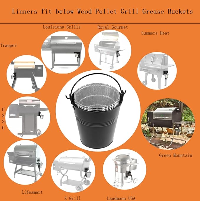 Firsgrill 30-Pack Grease Bucket Liners Replacment - Image 4