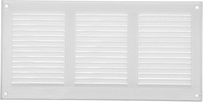 Repa Market 2-Pack 12x6 Inch Air Vent Cover/White Galvanized Steel Louvered - Image 7