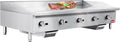 60" Commercial Countertop Griddle, 5 Burners Gas Griddle, 150000 BTU Output by Chumart