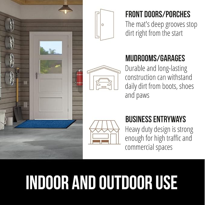 GORILLA GRIP Waterproof Traffic Guard Door Mat, 2 Pack Heavy Duty Entryway Mats - Image 7