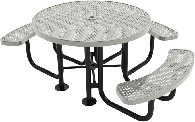 COATEDOUTDOORFURNITURE Heavy-Duty Portable Outdoor Picnic Table by CoatedOutdoorFurniture