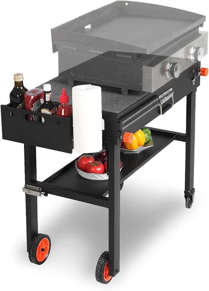 Grill Table for Blackstone Griddle, Portable Griddle Table by EUTRKei