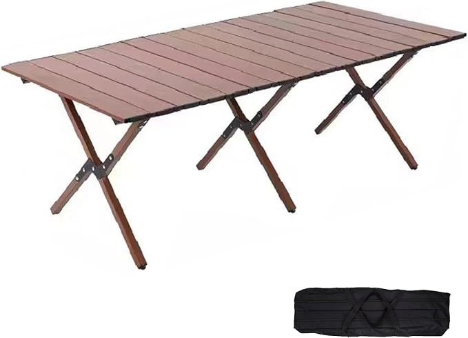 Folding Camping Table, 48Inch Lightweight Roll-Up Table Aluminum Low Portable by Unknown