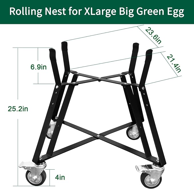 XLarge Big Green Egg Nest, Grill Stand - Image 2