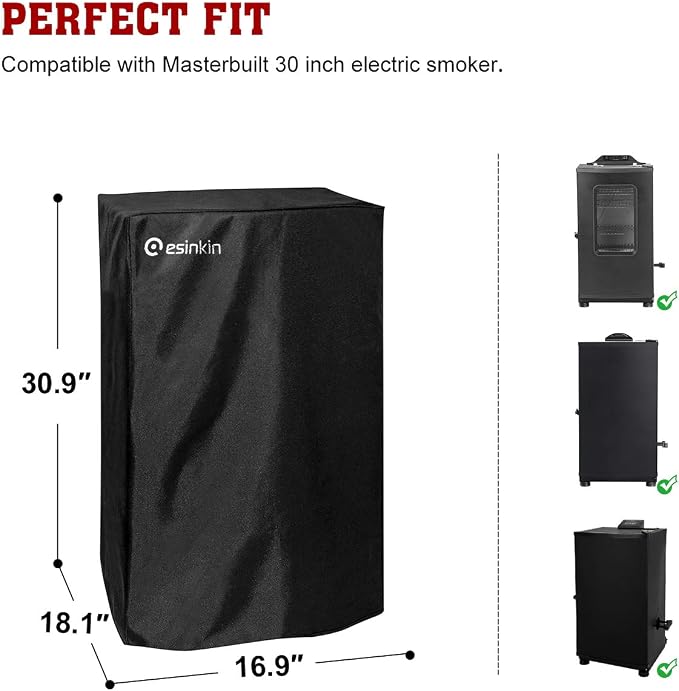 Esinkin 30-Inch Electric Smoker Cover - Image 2